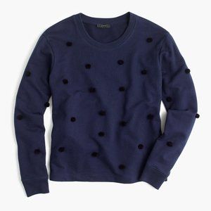 J.Crew Navy Pom Pom Sweater Size S
